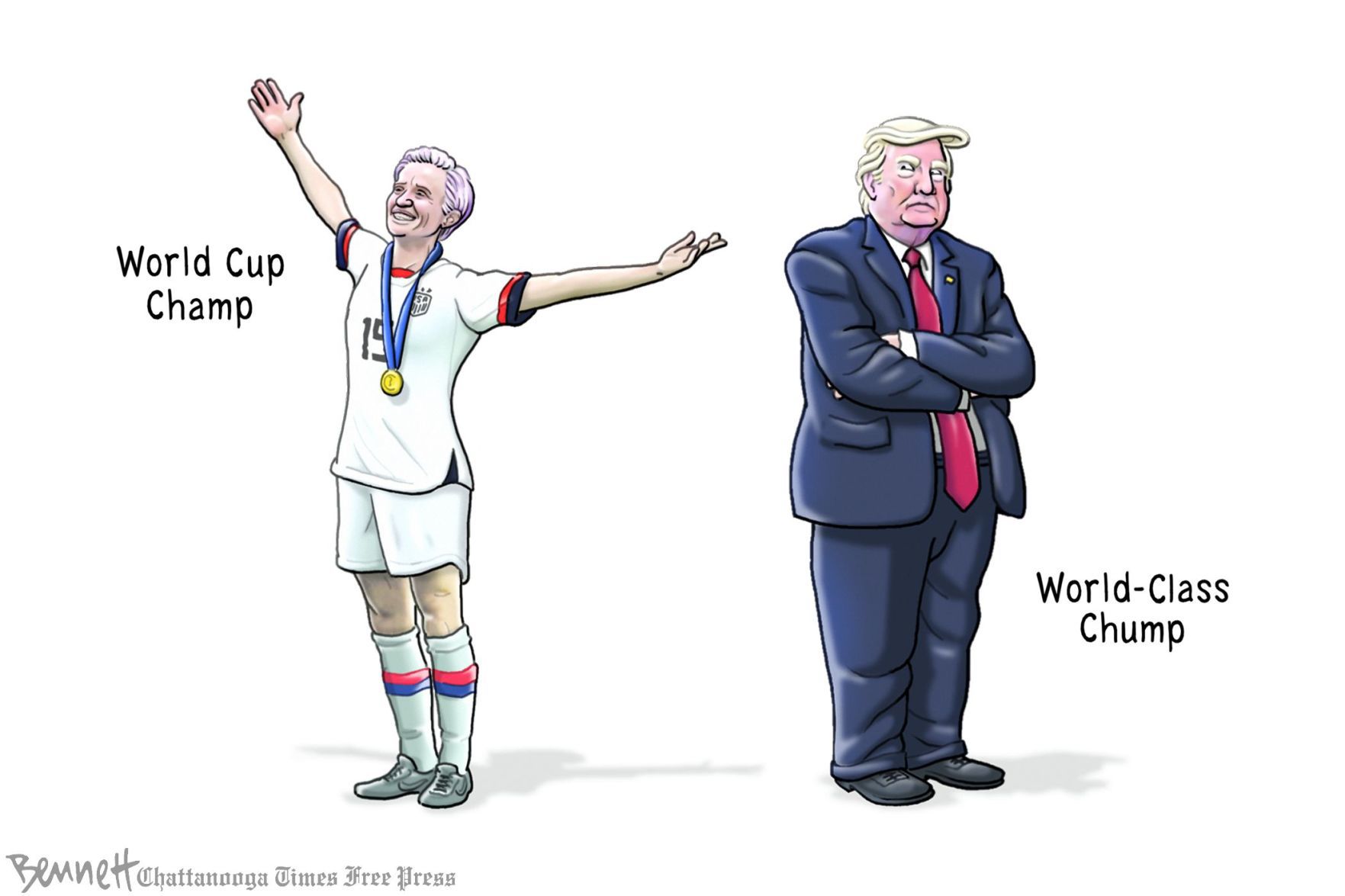 Bennett editorial cartoon